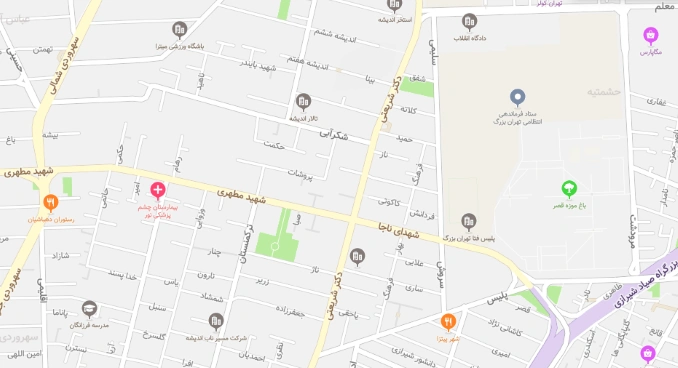 موقعیت دفتر روی نقشه